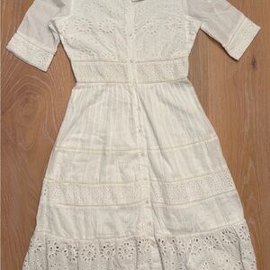 Walter Baker white midi dress